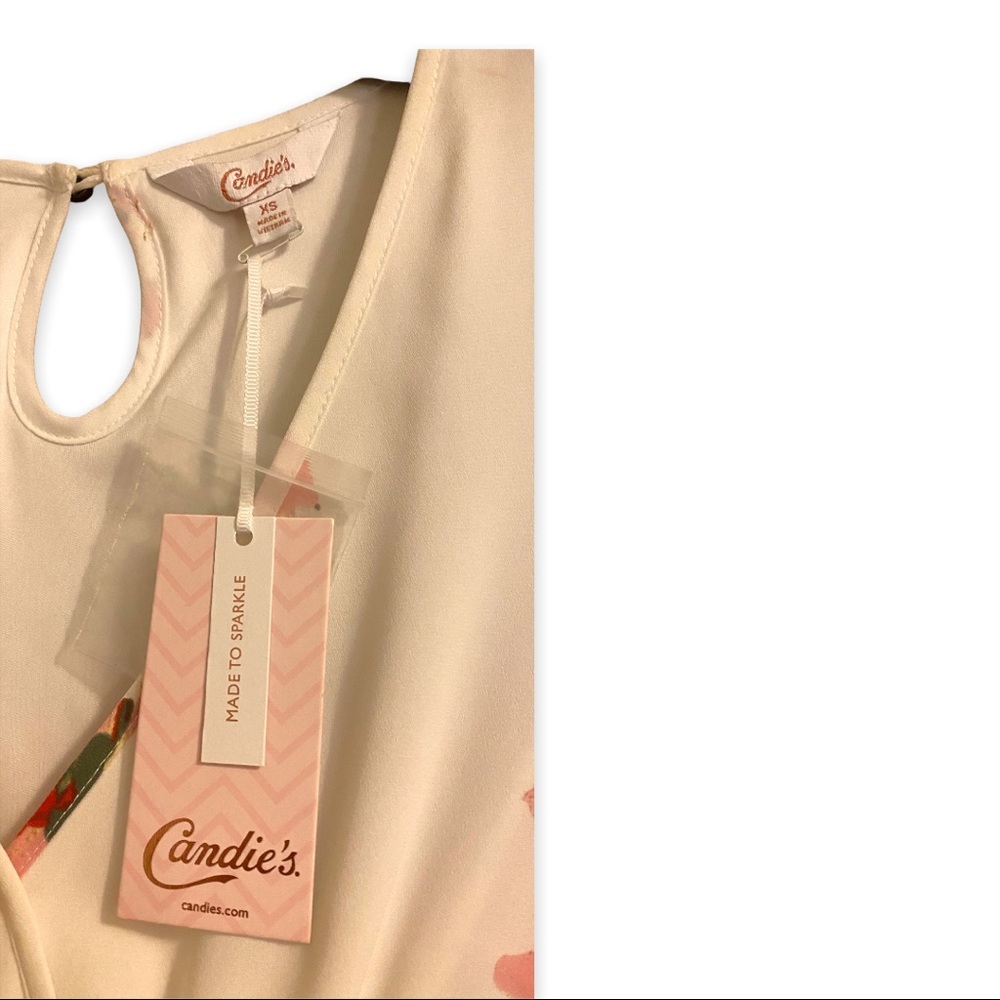 Candies dress/tunic white floral size xsmall - Picture 2 of 10